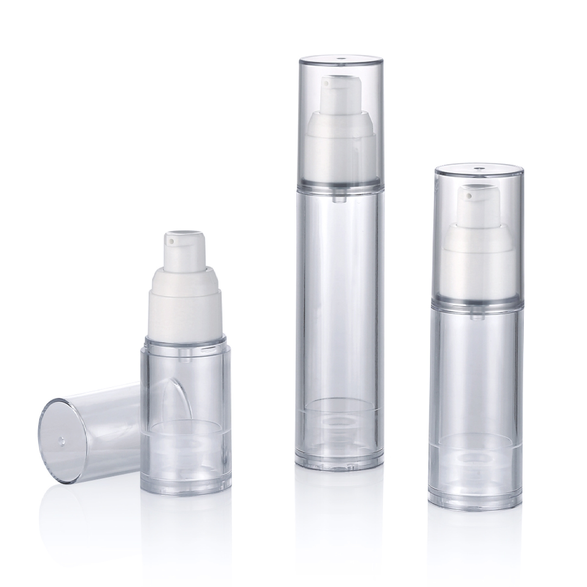 پمپ بدون هوا 15ml 30ml 50ml بطری بدون هوا قابل استفاده مجدد بطری خلاء قابل استفاده بطری کرم بدون اسپری با اسپری ریز L01-1