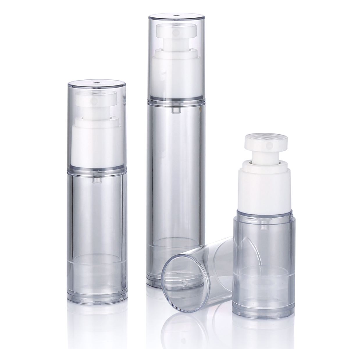 30ml 50ml 60ml 80ml 100ml لوسیون 100 میلی لیتر بسته بندی لوازم آرایشی قابل تنظیم مجدد بطری پمپ سرم بدون هوا L02-1