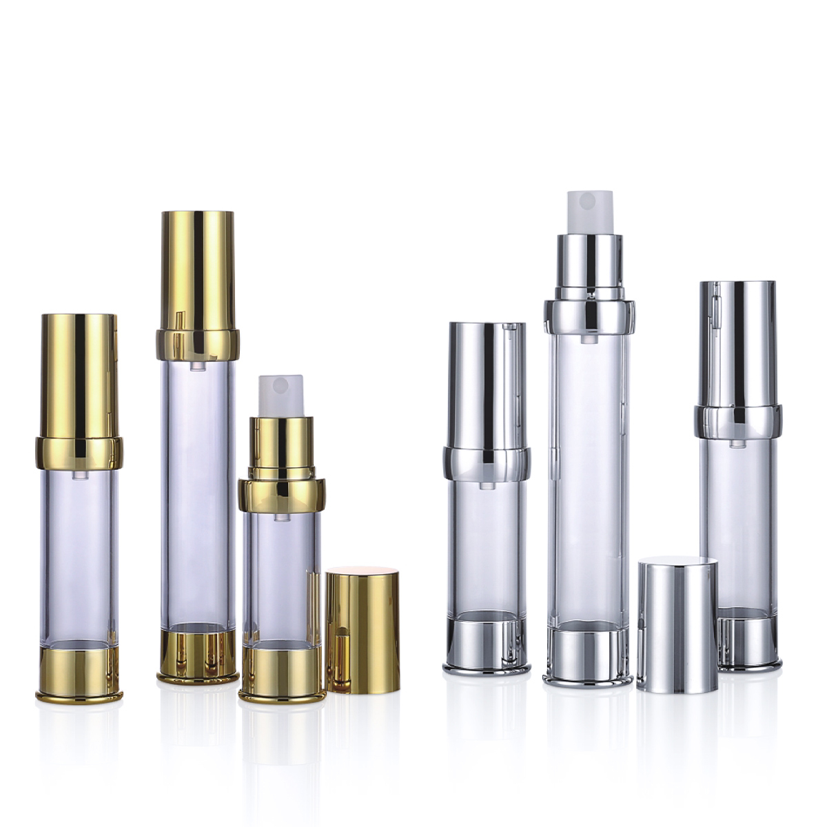 15ml 20ml 30ml 50ml مینی براق طلای/نقره ای پمپ اسپری بطری اسپری L08