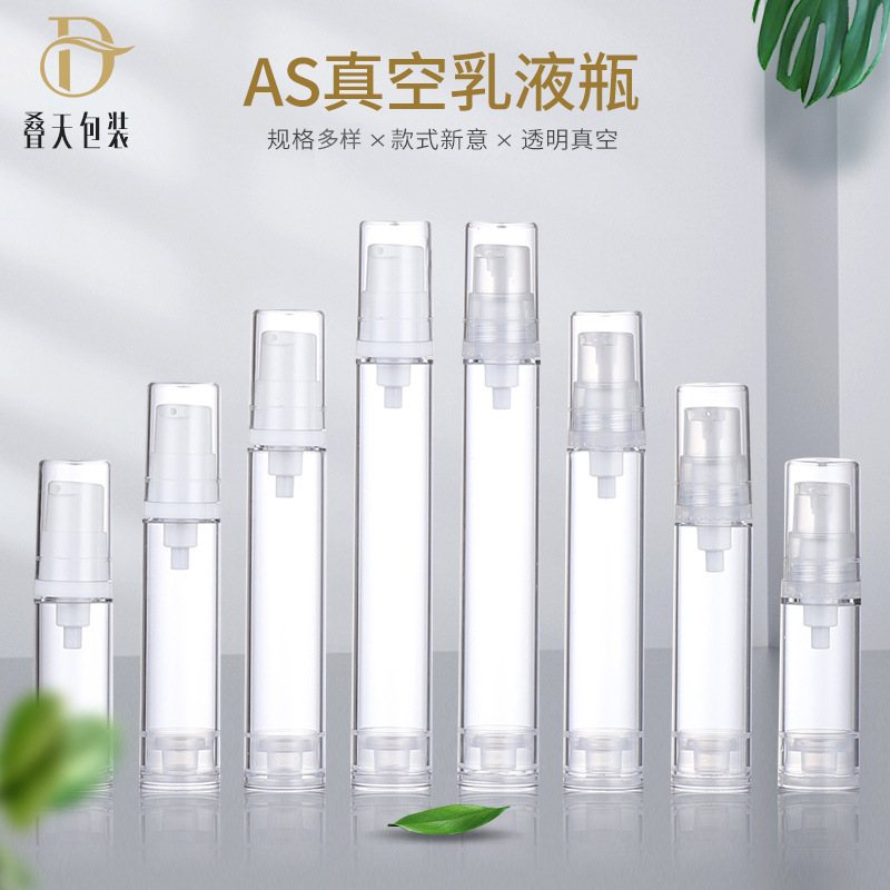 بطری شکافته شفاف پلاستیکی سفارشی بطری بنیاد مایع قابل حمل قابل حمل 5 10 بطری لوسیون خلاء 12 15 15ml
